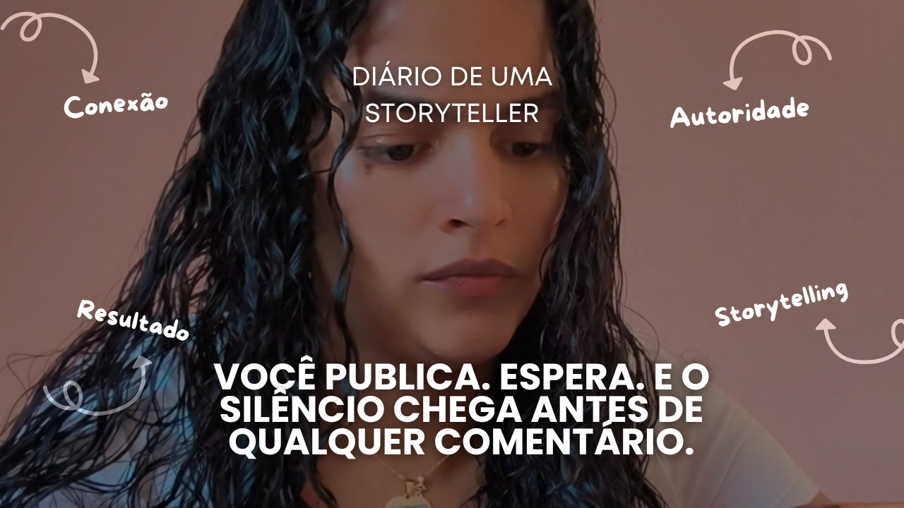 Você publica. Espera. E o silêncio chega antes de qualquer comentário.